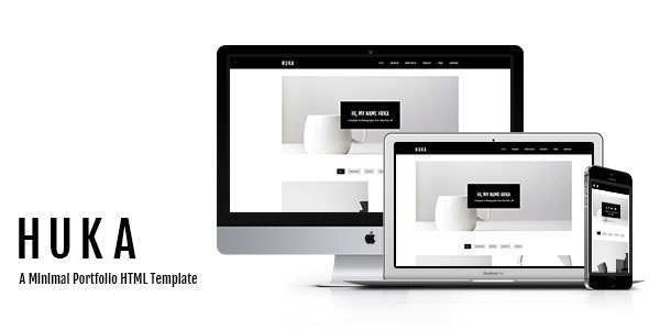 Huka - A Minimal Portfolio HTML Template