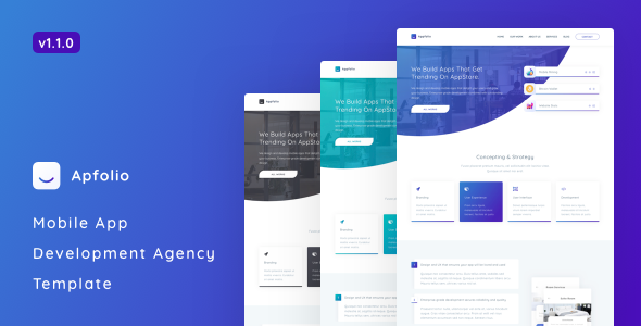 Apfolio - Mobile App Development Agency Template
