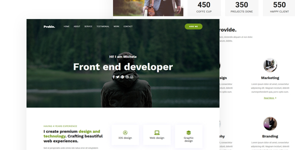 Probin-portfolio startup template