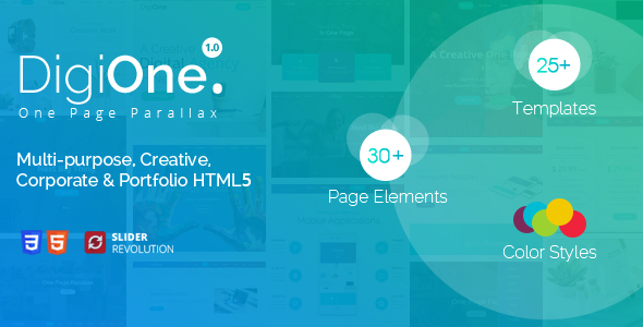 DigiOne - One Page Parallax
