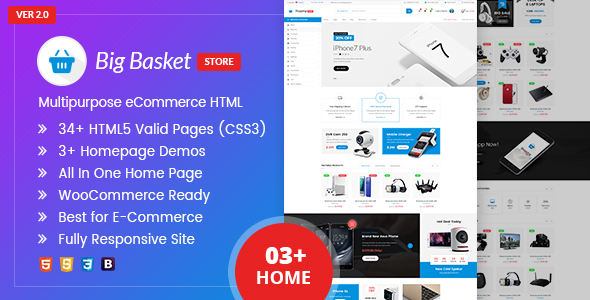 Big Basket | Multipurpose e-commerce HTML Template