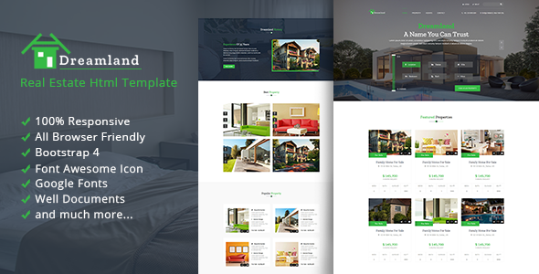 Dreamland - Real Estate HTML Template