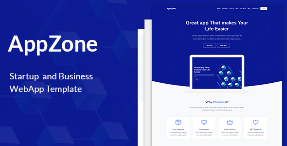 AppZone - Startups Business & WebApp Template