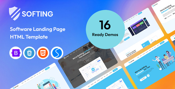 Softing - Software Landing Page