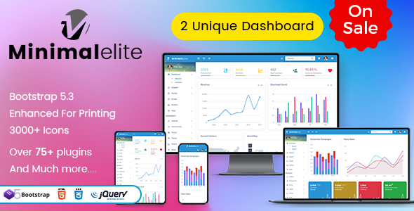 Minimal elite - Bootstrap 5 Admin Dashboard Template and WebApps