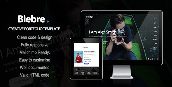 Biebre  - Creative Portfolio Template