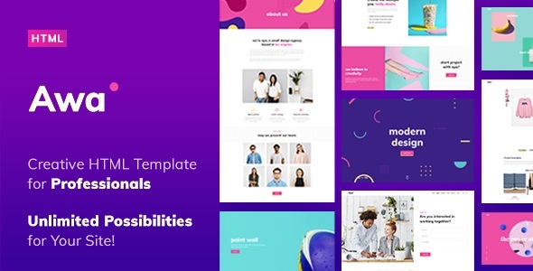 AWA - Portfolio HTML Template