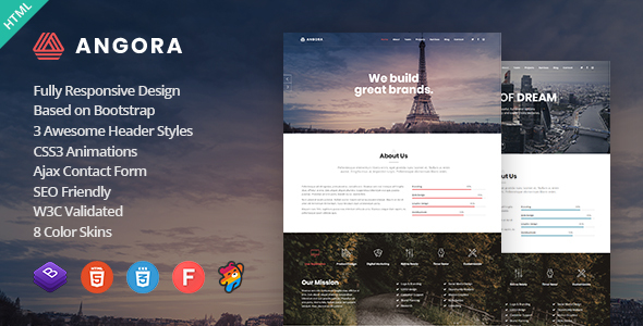 Angora - Responsive One Page Parallax Template