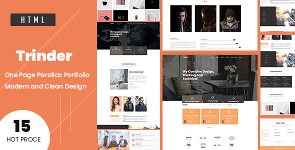 Trinder -  One Page Parallax Template