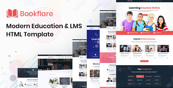 Bookflare - A Modern Education & LMS HTML Template