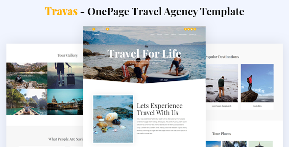 Travas - OnePage Travel Agency Template