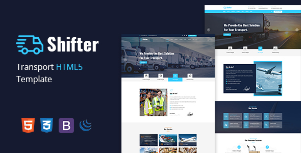 Shifter –  Transport & Logistic HTML Template
