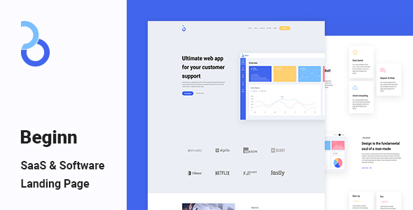 Beginn - SaaS & Software Landing Page