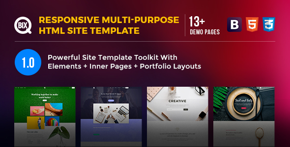 Qbix - Responsive Multi-Purpose HTML Site Template
