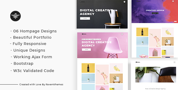 Avax - Creative Portfolio Landing Page