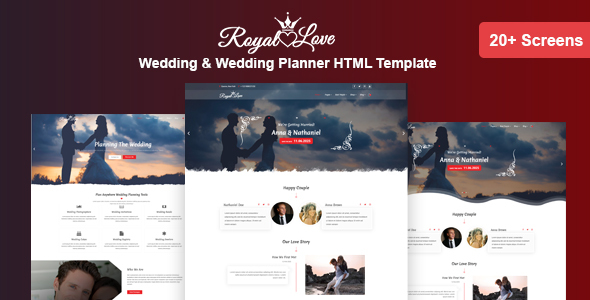Royal Love - Wedding & Wedding Planner HTML Template