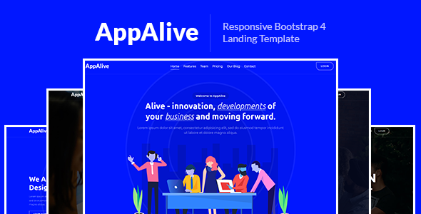 AppAlive – Responsive Bootstrap 4 Landing Template