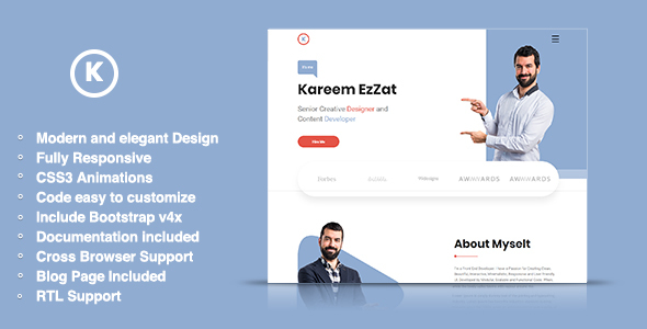 Karmen - HTML5 Portfolio Template