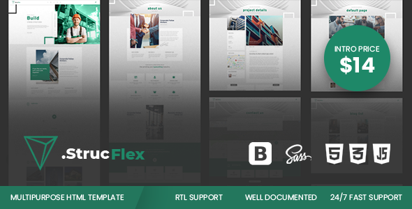 Strucflex - Responsive HTML5 Template