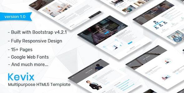 Kevix - Responsive Multipurpose Template