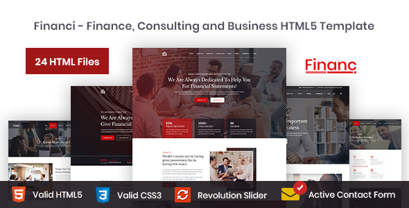 Financi - Finance, Consulting and Business HTML5 Template
