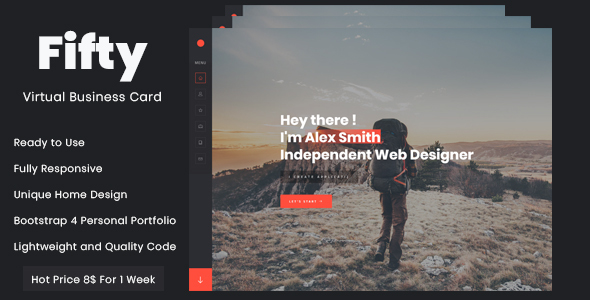 Fifty - Personal Portfolio Template