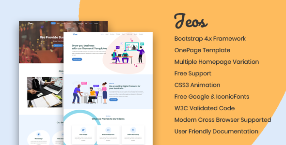 Jeos - SEO Friendly Bootstrap Template