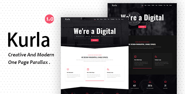 Kurla - Creative One Page Parallax