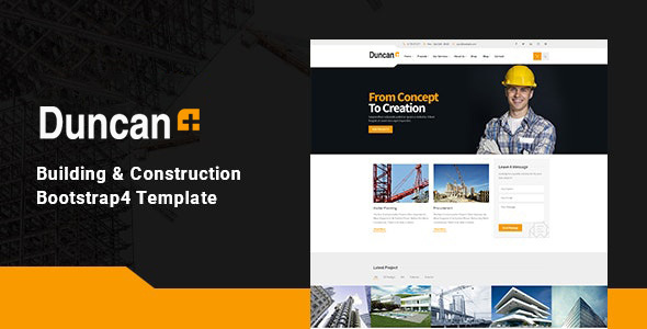 Duncan - Construction Company Website Template HTML Version