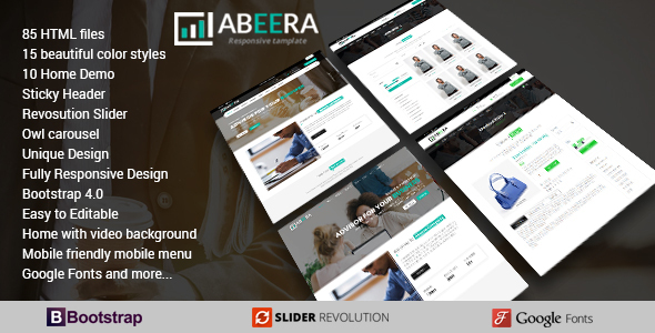Abeera - HTML Responsive Multi-Purpose Template
