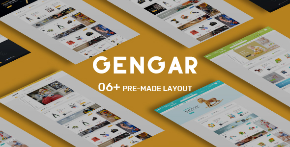 Kids Toys and Tools Store HTML Template - Gengar