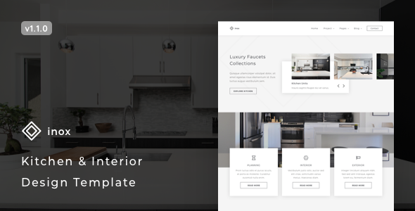 inox - Kitchen & Interior Design Template