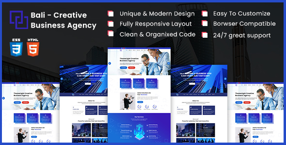 Bali - Creative Business Agency HTML5 Template