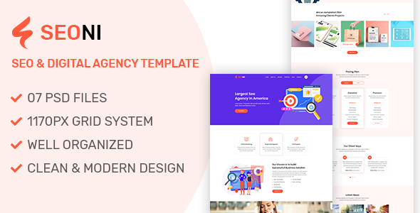 Seoni - SEO and Digital Agency HTML5 Template