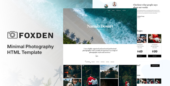 Foxden - Photography Portfolio Template