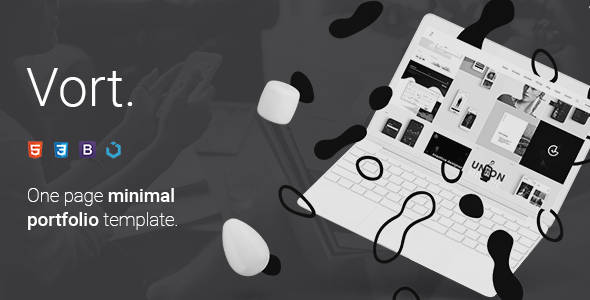 Vort — Minimal One Page Portfolio Template