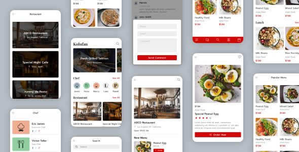 Kolufan - Food and Restaurant Mobile Template