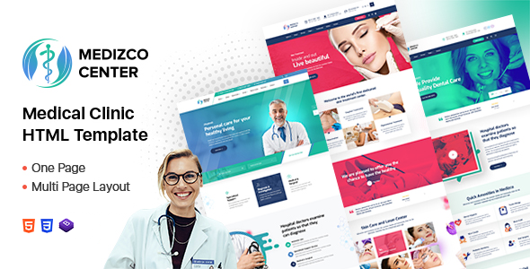 Medizco - Medical Health Dental Care Clinic Html Template