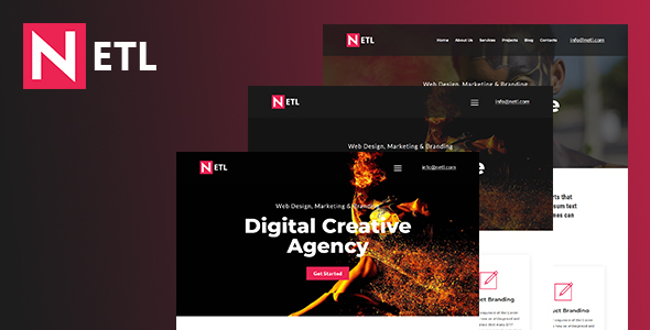 Ntel - Digital Agency  HTML Template