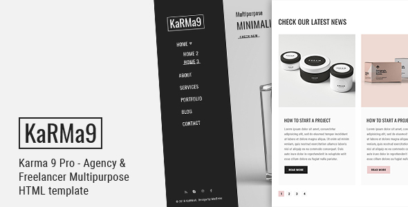 Karma 9 Pro - Agency & Freelancer Multipurpose HTML Template