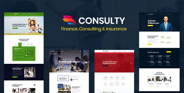 Consulty - Finance Consulting and Insurance HTML Template