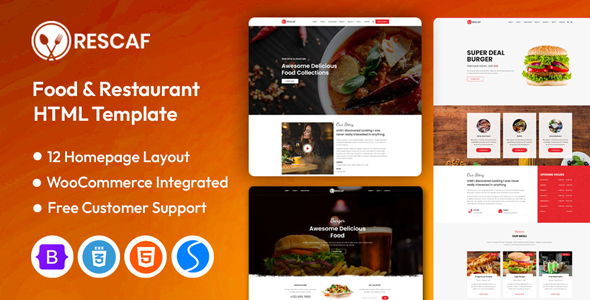 Rescaf - Restaurant HTML Template