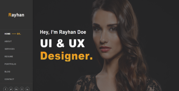 Rayhan - Responsive One Page Portfolio Template