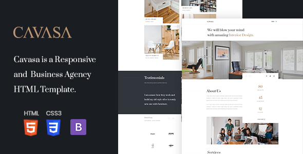 CAVASA - Responsive Interior and Architecture HTML Template