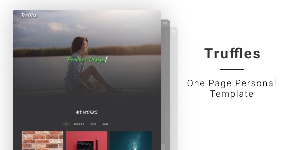 Truffles | One Page Personal Template