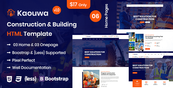 Kaouwa - Construction & Building HTML Template