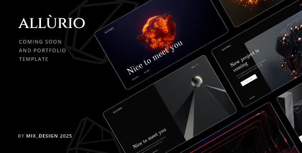 Allurio - Coming Soon and Portfolio Template