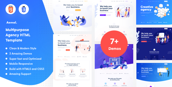 Aemal - Creative Agency HTML Template