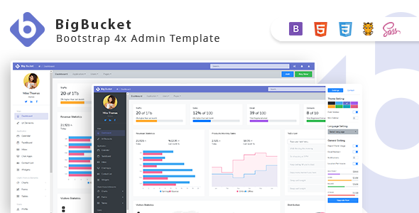BigBucket | Bootstrap Admin Dashboard Template