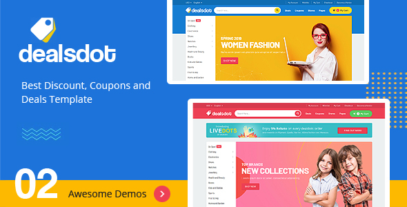 Dealsdot - Discount, Coupons and Deals HTML5 Template